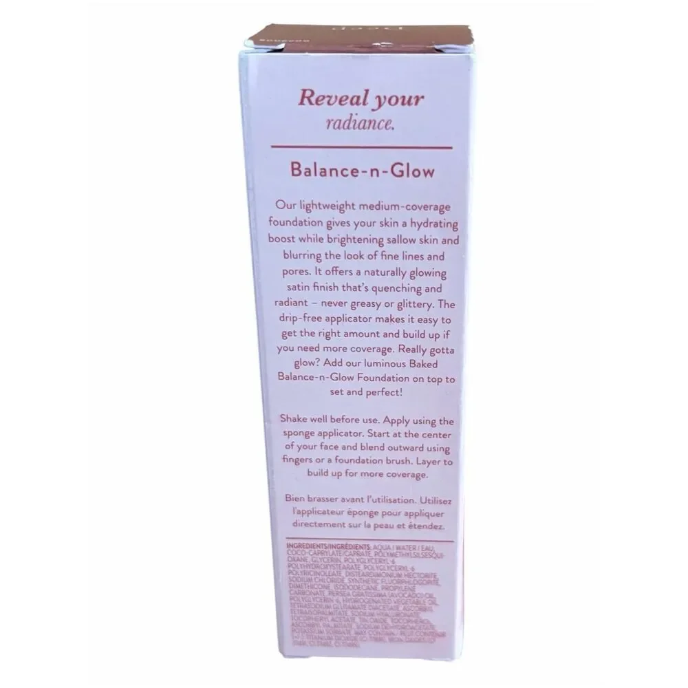 Laura Geller Balance N Glow Hydrating Liquid Foundation 0.9oz/27ml Deep NIB